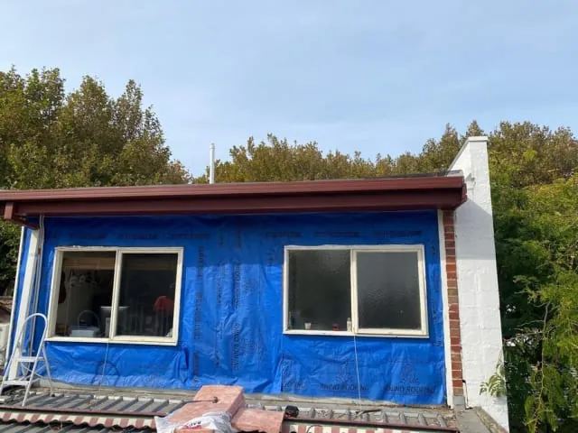 Exterior repaint of a Melbourne house including eaves and fascias